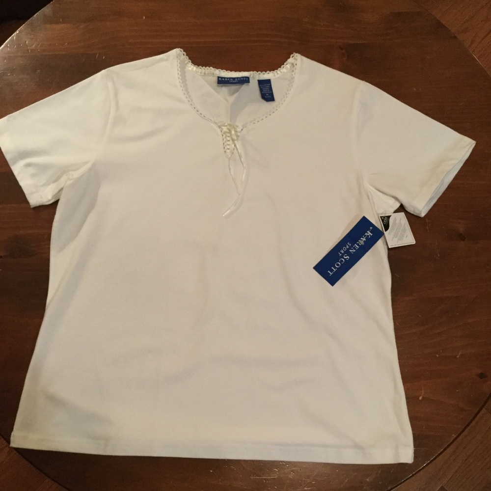 Karen Scott Sport White Top